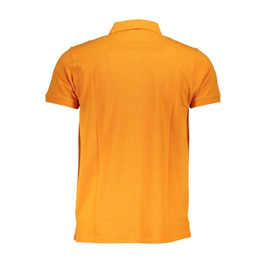 Cavalli Class Orange Cotton Polo Shirt CA-22347-M