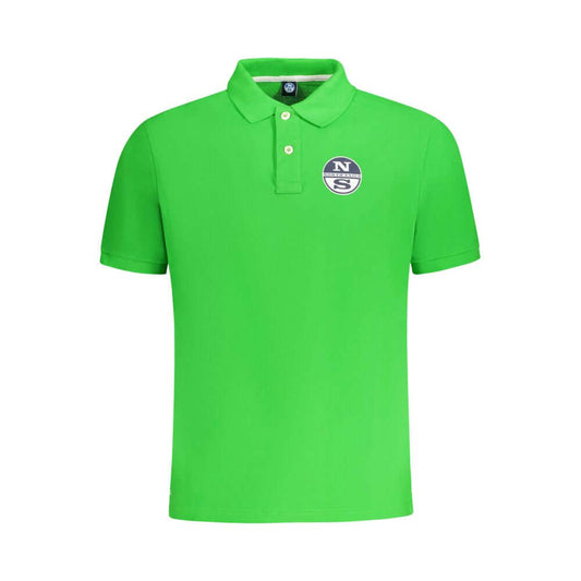 North Sails Green Cotton Men Polo Shirt