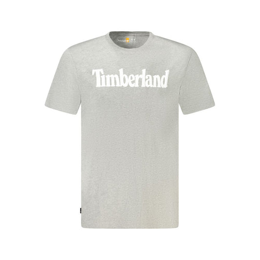 Timberland Gray Cotton Men T-Shirt TI-35504-S