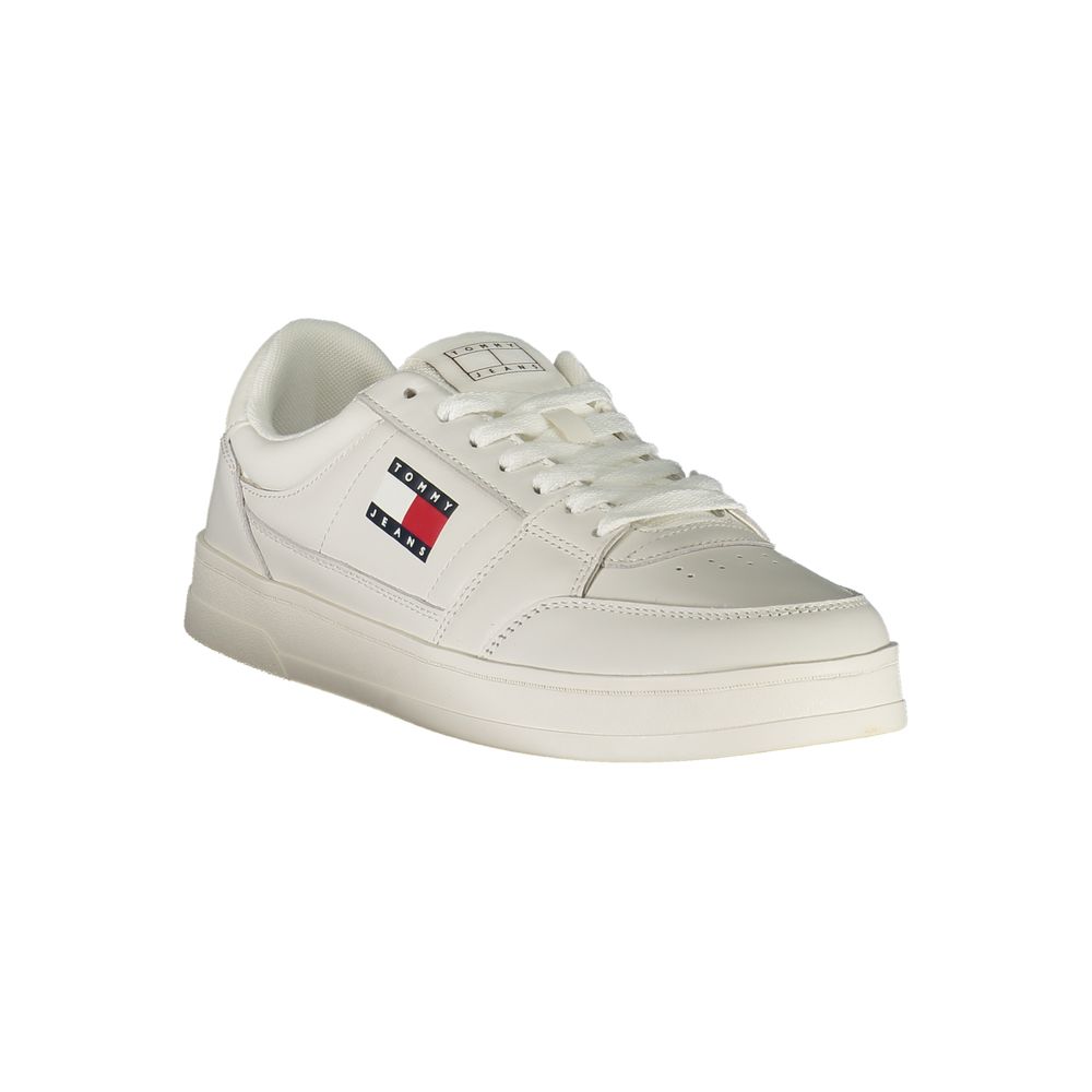 Tommy Hilfiger White Leather Men Sneaker 1728,67403481248,Athletic - Sneakers - Shoes,EU40/US7,EU41/US8,EU42/US9,EU43/US10,EU44/US11,EU45/US12,EU46,Men,New with tags,Shoes,Sneakers - Shoes,Tommy Hilfiger,White