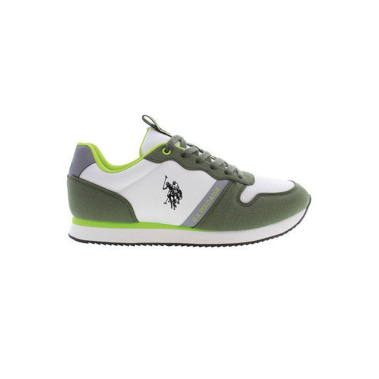 U.S. POLO ASSN. Green Polyester Men Sneaker US-37317-EU46