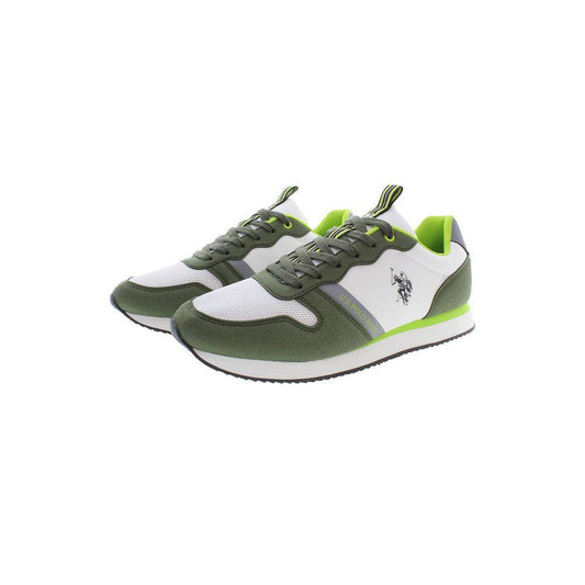 U.S. POLO ASSN. Green Polyester Men Sneaker US-37317-EU46