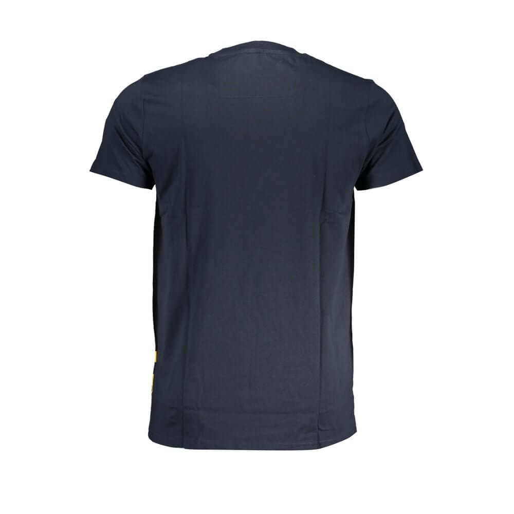 Cavalli Class Blue Cotton T-Shirt CA-28578-XL