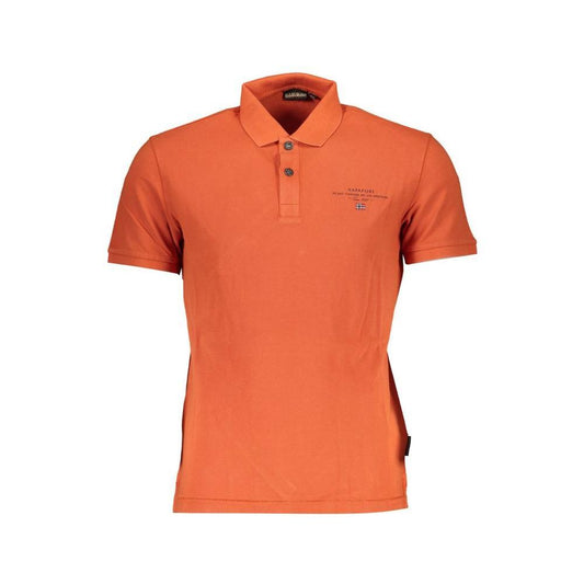 Napapijri Orange Cotton Polo Shirt NA-29346-S