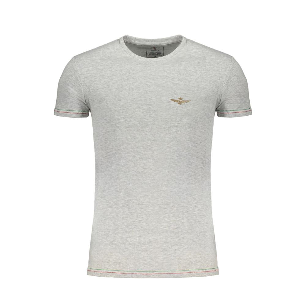 Aeronautica Militare Brown Cotton Men T-Shirt