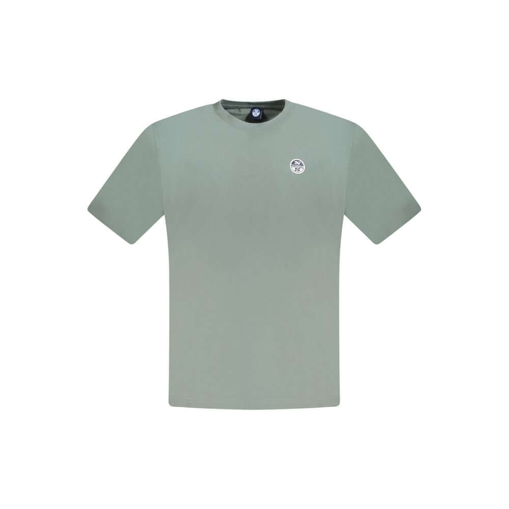 North Sails Green Cotton Men T-Shirt