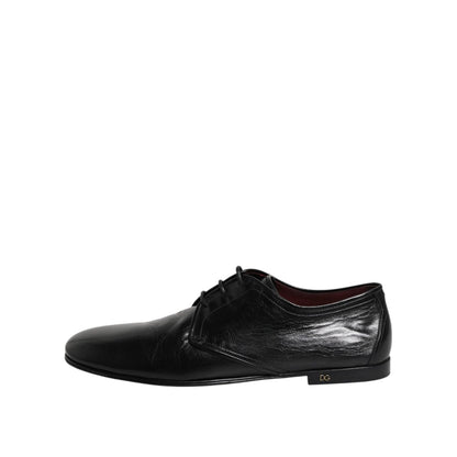 Dolce & Gabbana Black Leather Lace Up Derby Dress Formal Shoes