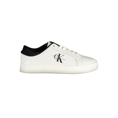 Calvin Klein White Polyurethane Men's Sneaker