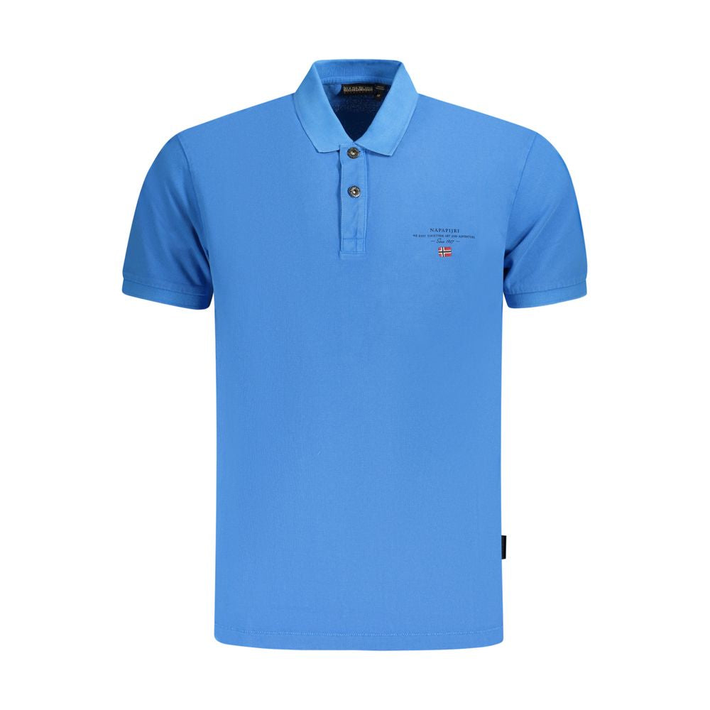 Napapijri Blu Cotton Mens Polo