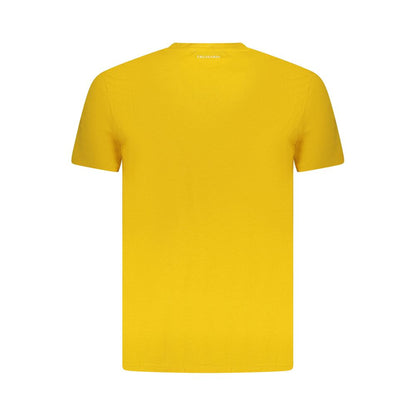 Trussardi Yellow Cotton Men T-Shirt