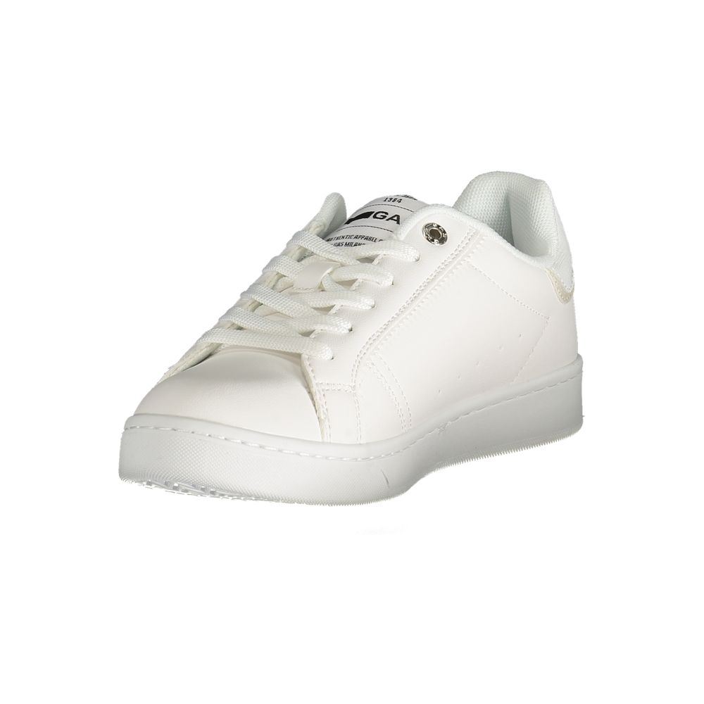Gas White Polyester Women Sneaker
