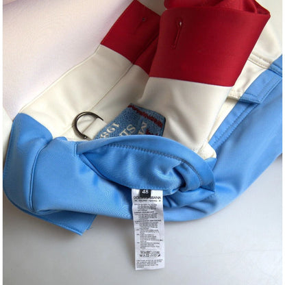 Dolce & Gabbana Multicolor Polyester Collar Short Jacket