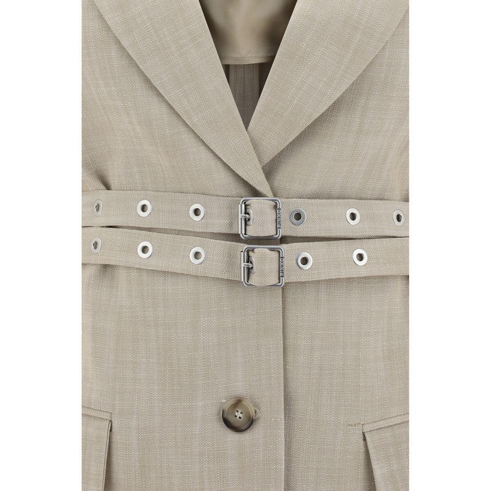 Front view with bag zipped and handles upright.