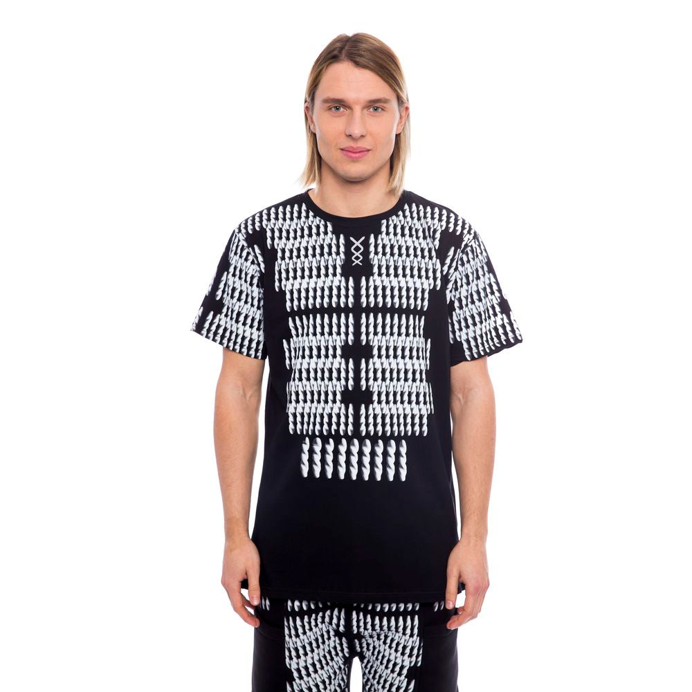 تي شيرت رجالي من القطن باللون الأسود من نيكولو تونيتو