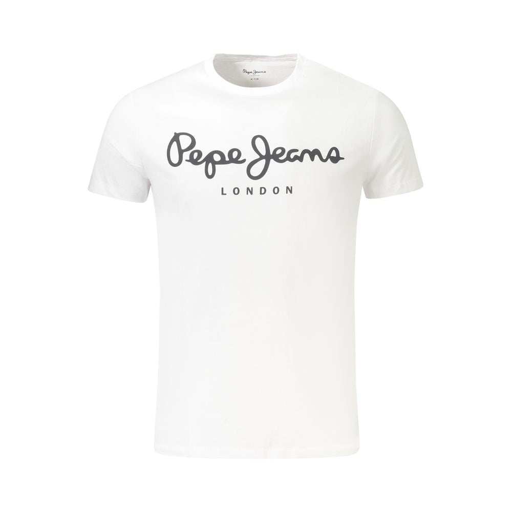 Pepe Jeans White Cotton T-Shirt
