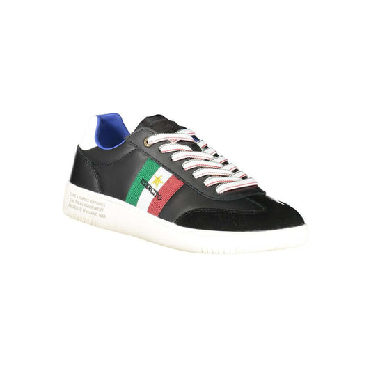 Esercito 1659 Black Leather Men Sneaker ES-38854-EU44/US11