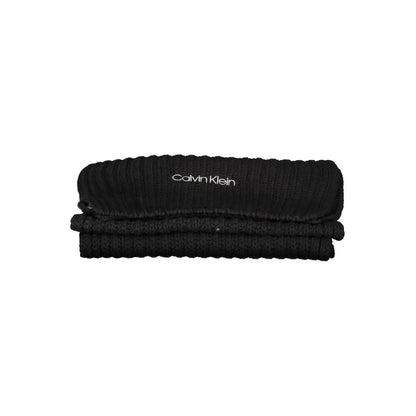 Calvin Klein Black Cotton Scarf
