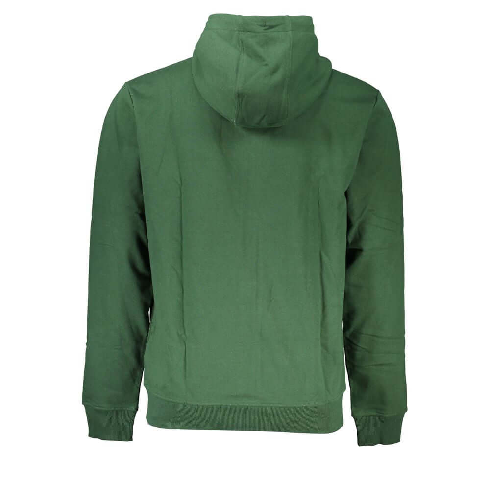 Tommy Hilfiger Green Cotton Men Sweater with Hood