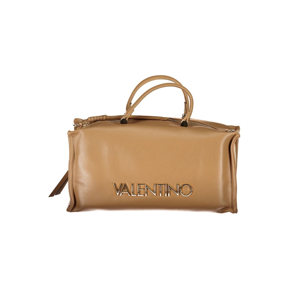 Mario Valentino Beige Polyethylene Handbag with handles, adjustable strap, external and internal pockets, zip closure, logo.