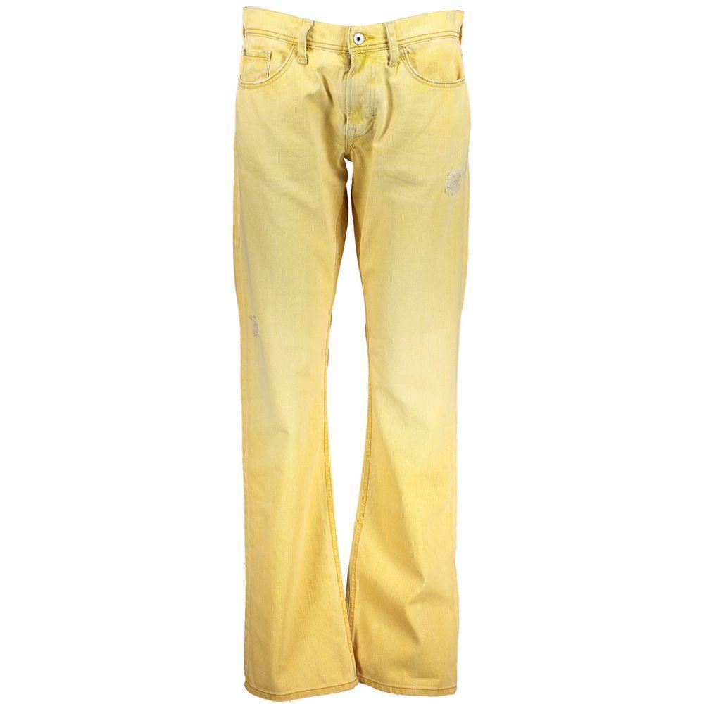 Meltin'Pot Yellow Cotton Jeans & Pant ME-19662-W31