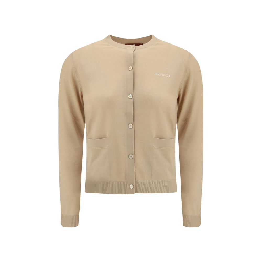 Gucci Beige Cashmere Cardigan