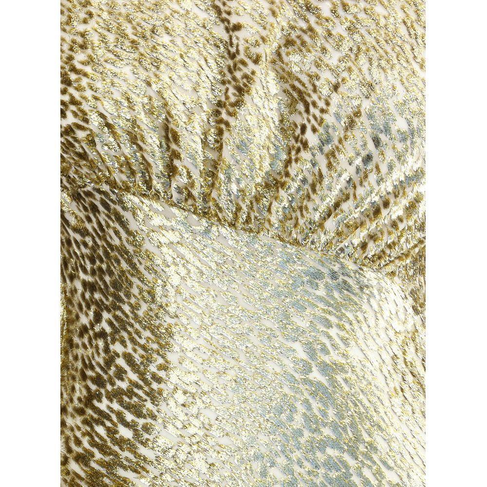 Self-Portrait Gold thread long Dress SE-PF25060XAGDGOLD-6