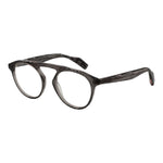 Yohji Yamamoto Brown Men Glasses Frame in plastic with aviator style, full-rim design. Lenses width: 50mm, Frame width: 140mm, Temples length: 145mm.