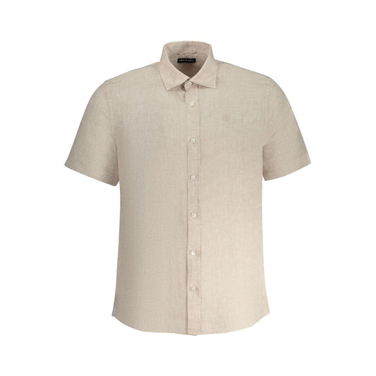 North Sails Beige Linen Shirt NO-38909-S