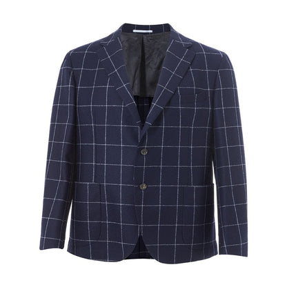 Malo Blue Wool Blazer