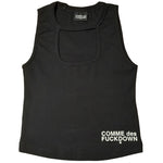 Comme Des Fuckdown Black Cotton Tops & T-Shirt CO-15680-M