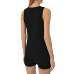 Comme Des Fuckdown Black Cotton Tops & T-Shirt CO-15682-IT36|XXS