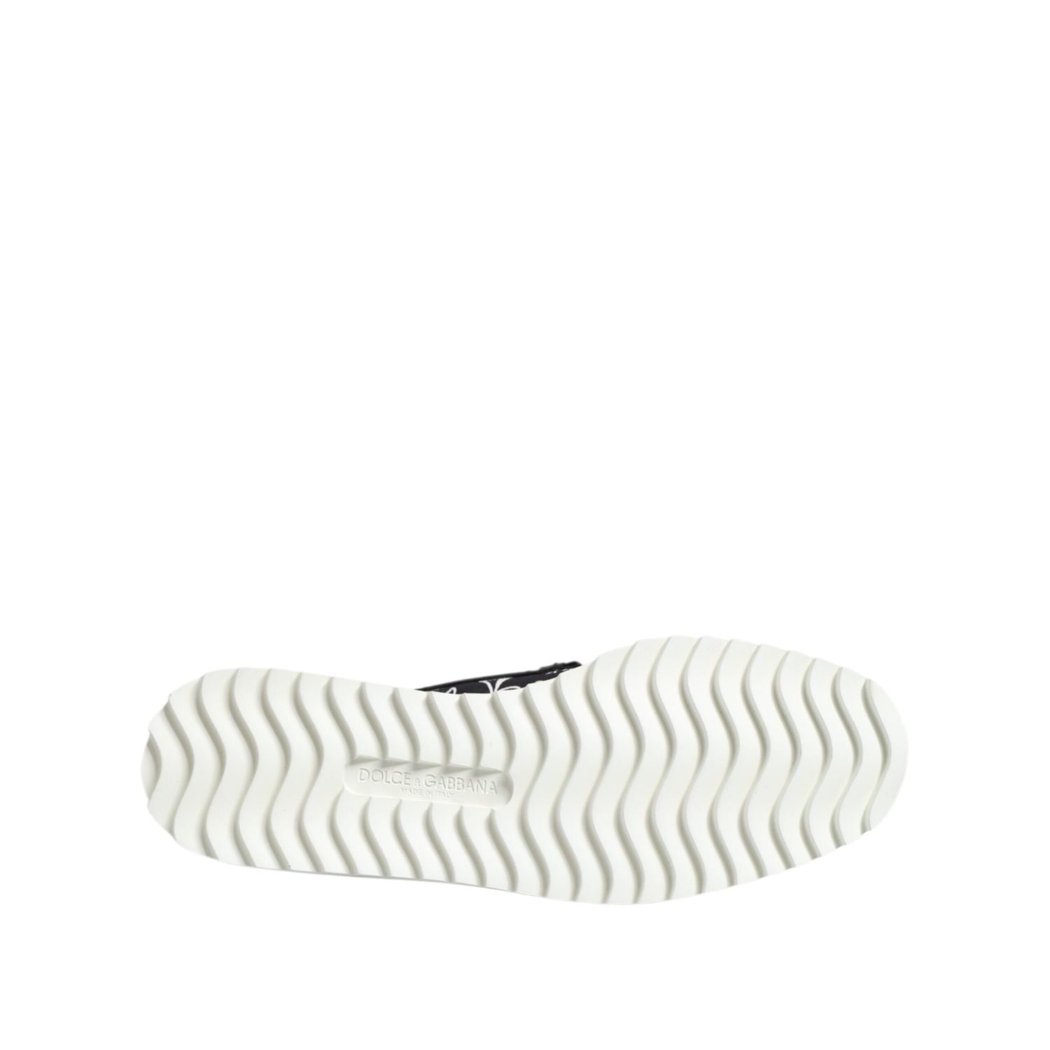 Dolce & Gabbana Black Slip On Printed Men Loafers Shoes