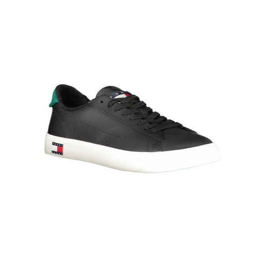 Tommy Hilfiger Black Polyester Sneaker TO-16719-EU43/US10