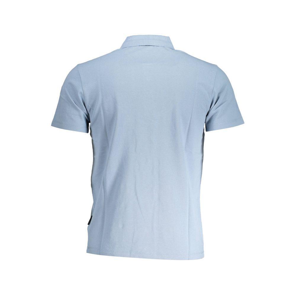 Napapijri Blue Cotton Polo Shirt NA-19586-M
