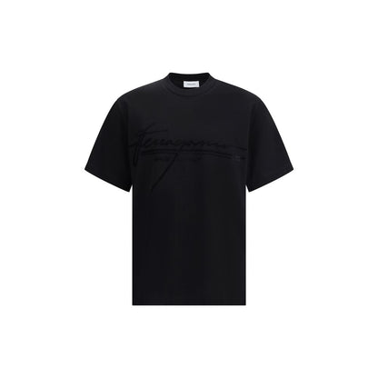 Ferragamo Black Cotton T-Shirt