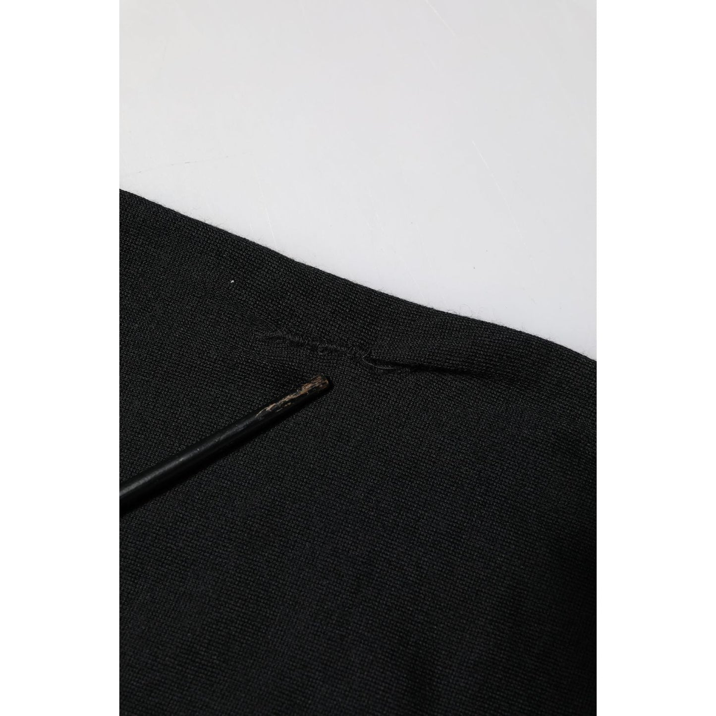 Dolce & Gabbana Black Cashmere Crewneck Men Pullover Sweater