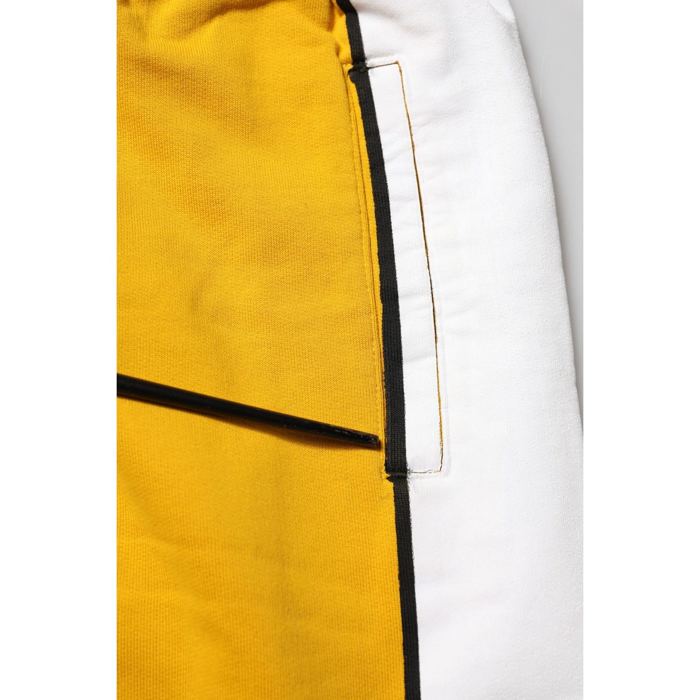 Dolce & Gabbana Yellow Cotton Sweatpants Jogger Trouser Pants