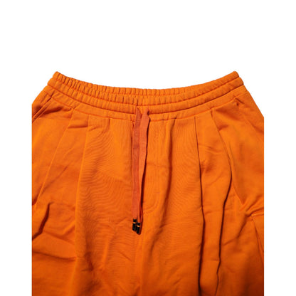 Dolce & Gabbana Orange Cotton Men Casual Cargo Bermuda Shorts