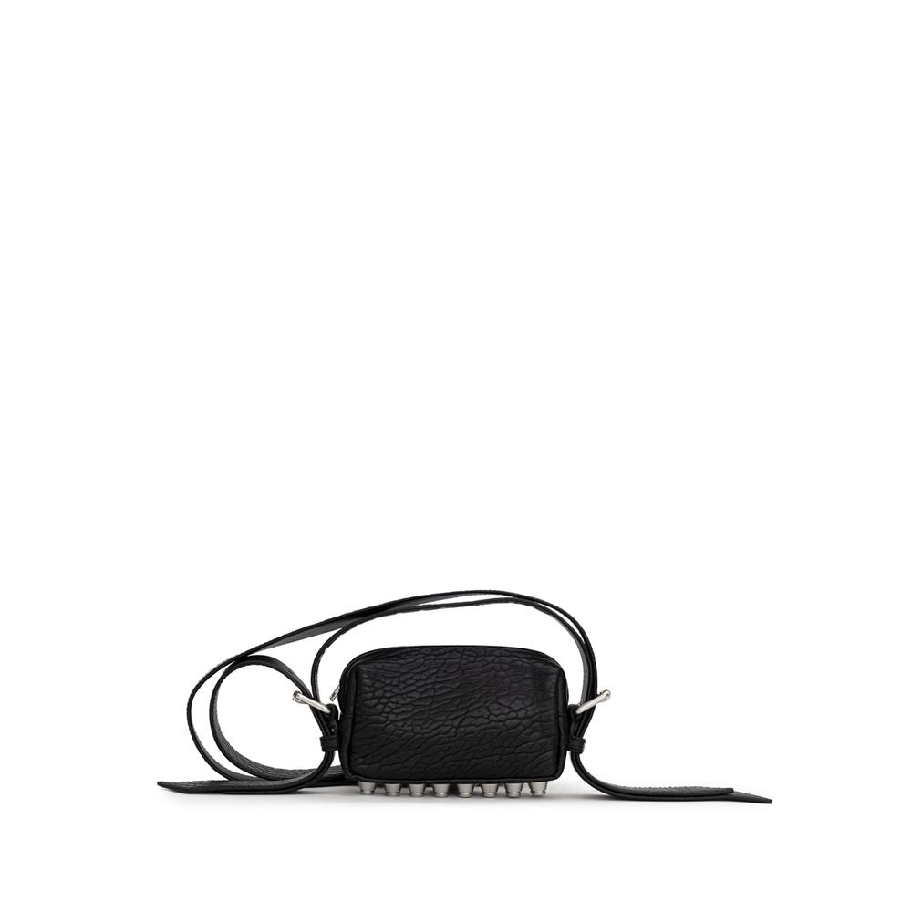 Front view with bag zipped and handles upright.