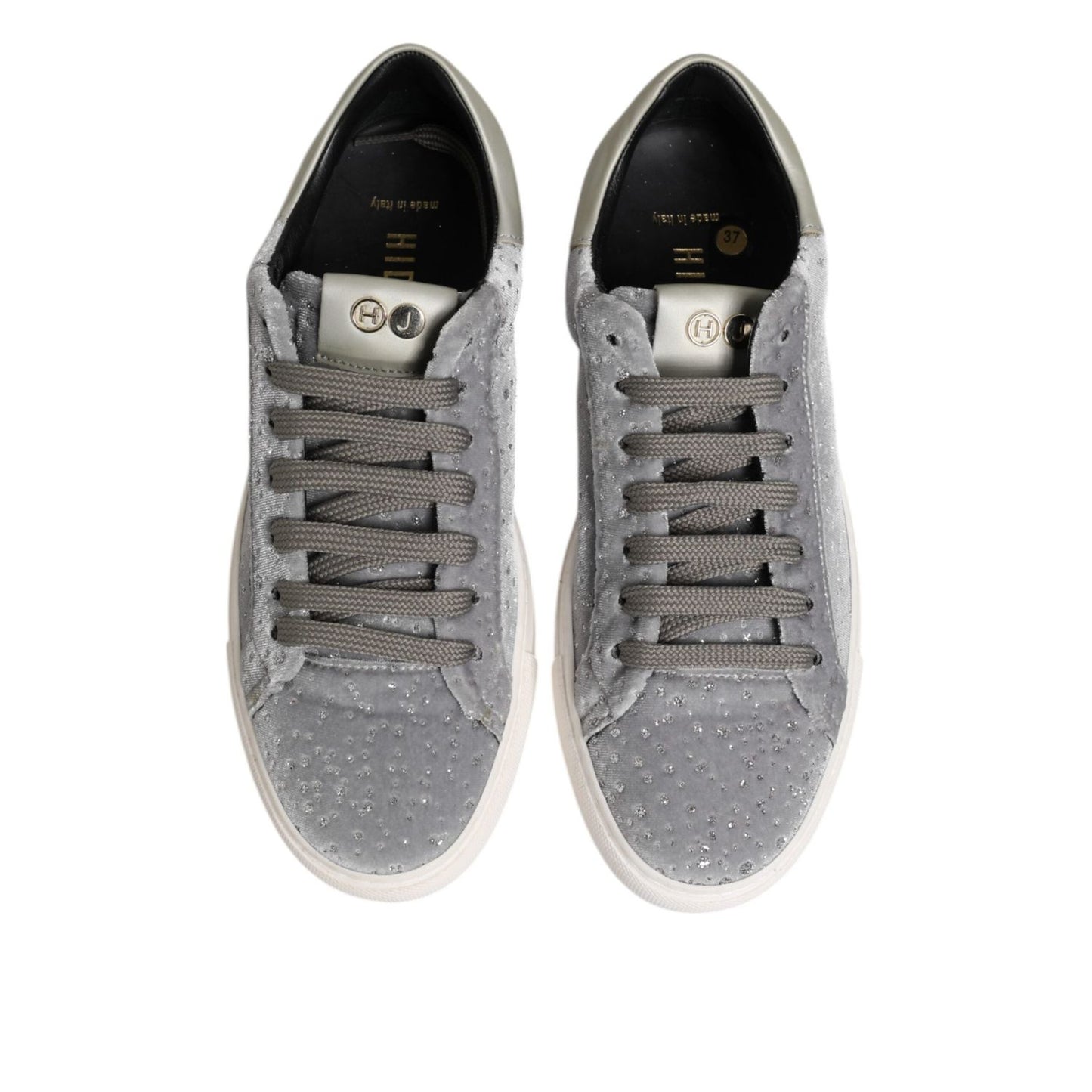 HIDE & JACK Gray Suede Low Top Lace Up Sneakers Shoes LA12577-37