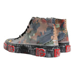 Dolce & Gabbana Multicolor Camouflage High Top Sneakers Shoes