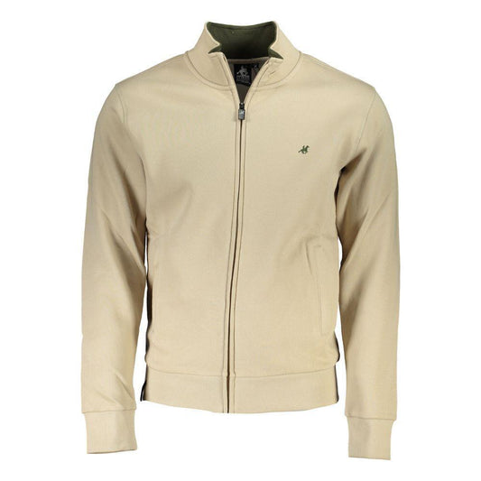 U.S. Grand Polo Beige Cotton Sweater US-22993-L