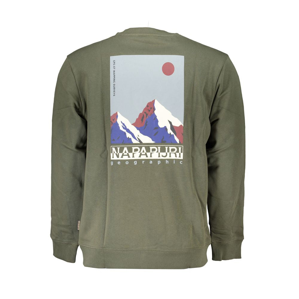 Napapijri Green Cotton Sweatshirt