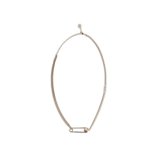 Versace Safety pin Necklace VE-10202561A006203J000-ONE SIZE