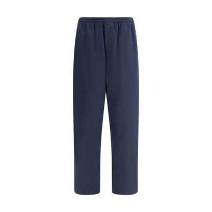 Prada Blue Cotton Casual Pants