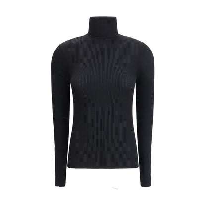 Wolford Black Fleece Wool Turtleneck