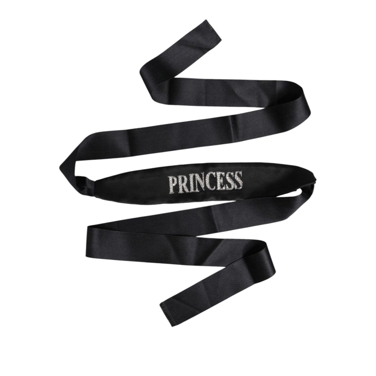 Dolce & Gabbana Black Princess Fantasy Braided Waist Belt