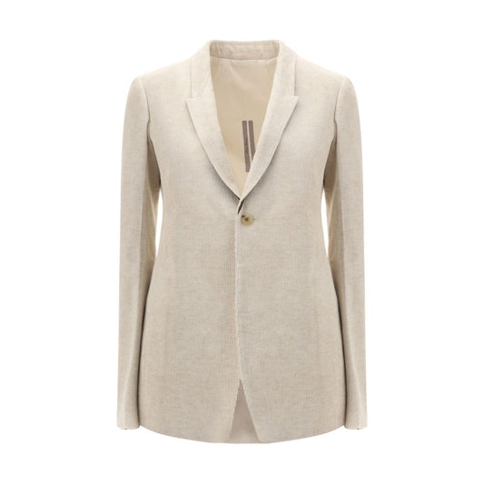 Rick Owens Beige Cotton Blazer