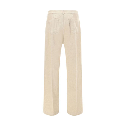 Rick Owens Beige Cotton Casual Pants