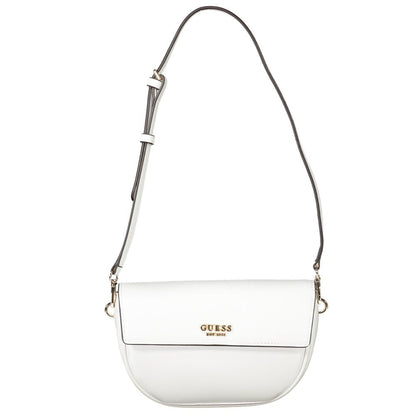 Guess Jeans White Polyethylene Women Handbag with adjustable strap